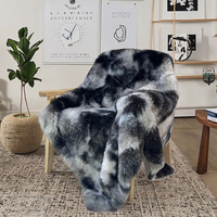 100% Polyester New Stylish Knitted Fluffy Warm Super Soft High Pile Nerz Kunst pelz Decke