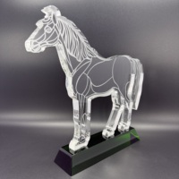 Cadeau souvenir en cristal K9, horloge de table en cristal spéciale pour mariage, horloge en verre cristal