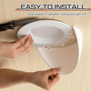 Chính xác kiểm soát 6 inch Nhựa nửa bóng râm có thể Ánh sáng bao gồm 50% mờ 2 gói nửa bóng râm dính với đèn lõm - Product Image 5