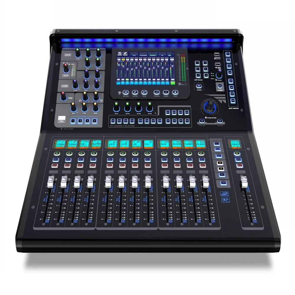 Mansender console de áudio digital, 22 canais profissionais de MQ-22, gravação usb, dj, mixagem de som ao vivo, wi-fi