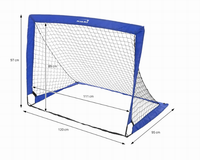 But de football portable pliable en fibre de verre 4x3FT de haute qualité, vente directe usine, facilement démontable pour l'entraînement des enfants