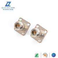 Adaptador de conector hembra tipo N a conector hembra SMA Cobre puro con adaptador de alta calidad de brida chapada en oro