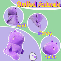 7699 belle peluche Chubby violet dinosaure peluche jouets câlin doux Dino poupées cadeaux d'anniversaire pour enfant peluche Dino