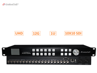 Processeur vidéo matriciel Devicewell 4K60 10x10 10 entrées 10 sorties, routage flexible, contrôle du réseau IP, garantie de 3 ans