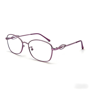 XPZ 2026 Nuevas <span class=keywords><strong>Gafas</strong></span> Metálicas Moradas con Montura Completa, Estilo Retro Clásico de Negocios, Lentes de Resina Anti-Luz Azul, Protección Ocular, Personalizables - Product Image 1