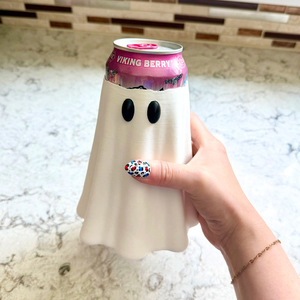 3D-printed PLA Cross-border Halloween Ghost Design 12oz and 16oz Insulated Ghost Sleeve Can Cover - Product Image 6