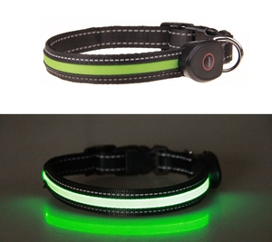 <span class=keywords><strong>Collar</strong></span> LED de Nailon Recargable por USB, Impermeable, Reflectante, Luminoso, para Perros/Gatos, con Luz Intermitente, para Seguridad Nocturna, Paseos al Aire Libre, Entrenamiento de Mascotas - Product Image 5