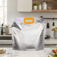 Voorraad Plastic Verpakkingszakken Voor Drankwatervloeistof 1.5l/2.5l/5l/10l Aluminiumfolie Vruchtensapuitzak Voor Melkvruchtensap