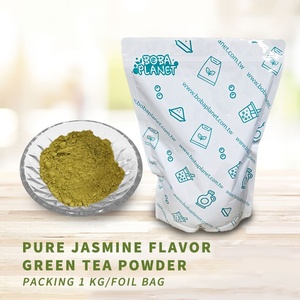 Traditional Jasmine Flavor Green Tea Powder in <b>Bag</b> 1KG Pack 20 <b>Bags</b> Room Temperature Storage Taiwan Origin - Product Image 2