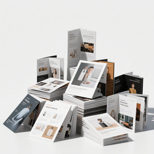 Oem tùy chỉnh A1-A6 gấp Hướng dẫn sử dụng Cuốn Sách Nhỏ 2-4 lần Flyer trifold Brochure giấy kinh doanh vật liệu tùy chỉnh dịch vụ in ấn - Product Image 3