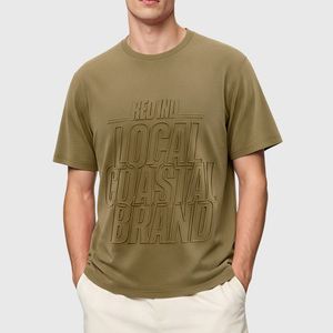 <b>Khaki</b> Custom <b>Men</b> <b>T</b> <b>Shirt</b> Short Sleeve Crew Neck Printed Tee Casual Streetwear Summer Top - Product Image 1