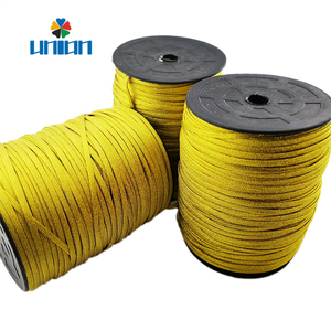 Cordon tressé métallique plat de 5 mm en gros, ficelle tressée jaune pour l'artisanat, l'<span class=keywords><strong>art</strong></span>, la couture, la fabrication de bijoux DIY - Product Image 2