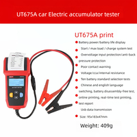 Probador de batería UT673A/UT675A, para baterías automotrices de 12V/24V, función de prueba de carga, 1 unidad