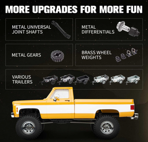 Coche de Control Remoto RC 1:18 FCX18 K10, Modelo Clásico Retro de Cuatro Ruedas, Simulación de Escalada, Listo para Usar, 300m - Product Image 5