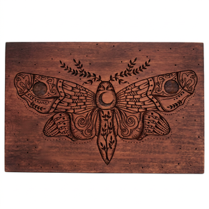 Kotak Kayu Gotik Grosir untuk Penyimpanan Serangga, Berukir Bulan Sabit dan Bintang, Kotak Penyimpanan Perhiasan Buatan Tangan Bertema Celestial, Hadiah - Product Image 1