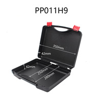 Série de boîtes à outils en plastique rigide PP à grille multi-compartiments, conception à cloisons, boîte de rangement protectrice portable, vente en gros