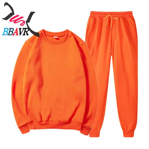 <b>Women</b> and Men's Sports-Casual Print Crewneck Sweatshirt <b>Trousers</b> Set - Product Image 6