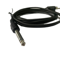 Câble audio-vidéo coaxial en PVC vert tressé de 8 m, 5 mm, nickelé, mâle-femelle, 6,35-RCA XLR pour projecteur, microphone, haut-parleur de voiture