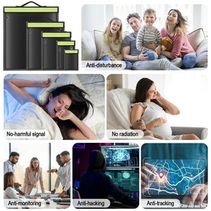 Bolsas Faraday con Asa y Tira Reflectante, Bolsa Anti-Rastreo EMP, Bolsa Ignífuga e Impermeable, Bolsa de Bloqueo de Señales, Jaulas Faraday - Product Image 5