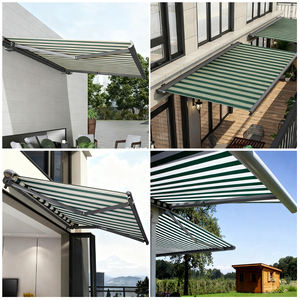 Auvent de balcon rétractable à LED robuste pour patio, pare-soleil extérieur, auvent motorisé pliable - Product Image 5