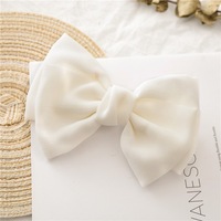 Pinces à cheveux automatiques de mode princesse pour femmes, vente en gros, nœuds en lin couleur unie, accessoires pour cheveux floraux et papillons pour les fêtes