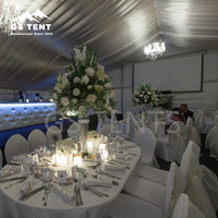 Tentes de réception de luxe 40x60 pour événements de mariage, transparentes, en alliage d'aluminium 6061T6, fabrication chinoise, plus de 20 ans d'expérience en gros, garantie 1 an