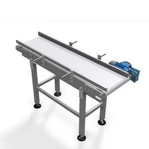 고속 PVC PU 벨트 콘conveyor 알루미늄 구조 쉬운 청결한 컨베이어