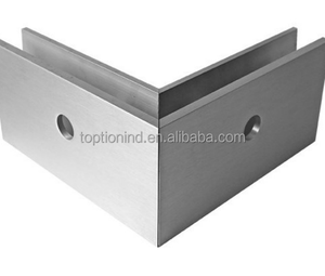 Profilé en U moderne en satin pour système de garde-corps en verre sans cadre, base en aluminium et canal en verre pour escaliers - Product Image 4