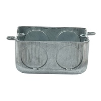 Boîtier de jonction métallique galvanisé sur mesure à une seule fente, sept découpes de 1 pouce, conception ignifuge, oreilles externes durables