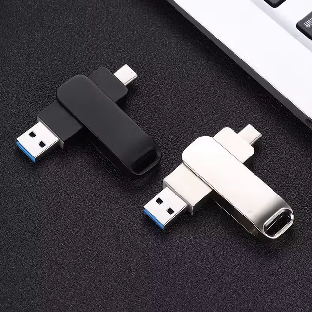 Custom Type C 2 in 1 3.0 OTG USB Flash Drive 16GB 32GB Cle Memory Sticks Storage Using 64GB 128GB Pen Drive USB Stick