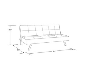 Sillón Reclinable Extensible Moderno para Sala de Estar, Sofá Cama de 3 Plazas con Sistema <span class=keywords><strong>Click</strong></span> <span class=keywords><strong>Clack</strong></span> - Product Image 6