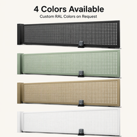 Portail coulissant moderne en aluminium nid d'abeille hexagonal, couleur or champagne, antirouille, 6063-T5, portail d'entrée personnalisé pour villa