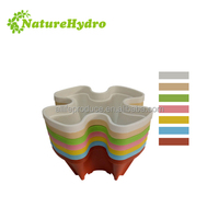 Bac à jardinage vertical empilable en plastique, bacs hydroponiques, serres de jardin