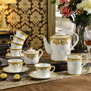 Nouvel ensemble de 15 pièces de vaisselle en céramique de luxe nordique pour café et thé, pour 6 personnes - Product Image 2