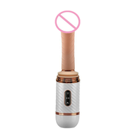 Ferngesteuerter Vibrations-Dildo mit Automatischer Teleskopfunktion für Damen-Sexmaschine, Beheizter G-Punkt-Vibrator, Künstlicher Penis-Dildo