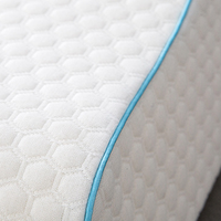 Oreillers de lit de couple à mémoire de forme pour dormir, accoudoir respirant, coussin en mousse à mémoire de forme avec trou pour les bras