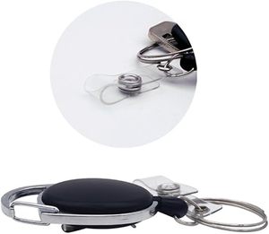 Portabadge Retrattile Resistente con Moschettone e Anello Portachiavi per Badge Identificativo, Ideale per Ufficio, Infermieri, Regalo, Spedizione Rapida - Product Image 4