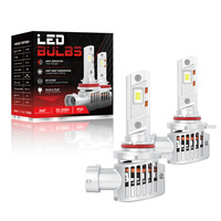 Phare LED VF LANSEKO 12V 24V 9005 9006 9012 H11 H7, design à tube en cuivre à 360 degrés, 45W 8000LM pour voiture et moto