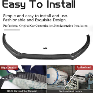 Expédition rapide A6 C7 Sline S6 véritable fibre de carbone pare-chocs avant lèvre inférieure becquet pour <span class=keywords><strong>Audi</strong></span> A6 C7.5 S6 berline 2016 2017 2018 - Product Image 2