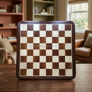 Flat <b>Chess</b> Board Rounded Corners <b>Wooden</b> <b>Chess</b> Game Table Game Flat <b>Chess</b> Board Game - Product Image 3