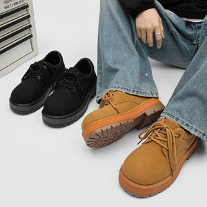 Nouvelles bottes basses pour hommes fabriquées à l'usine de Wenzhou, prix bas, pointures 39-44, lacets, chaussures Derby tendance, produits africains tendance 2026 - Product Image 5