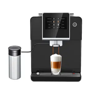 Cappuccino y Espresso Touch Display One Touch Cafetera completamente automática y máquina Espresso con sistema de leche