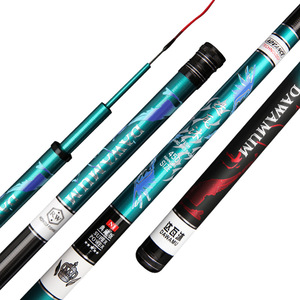Canne à pêche télescopique Dawamu 6m en fibre de carbone haute performance, action moyenne rapide, pour eau douce, canne à pêche taïwanaise - Product Image 1