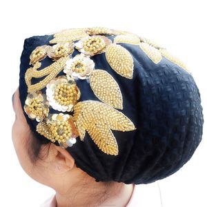 Women's Ethnic Muslim <b>Scarf</b> Inner Cap Rhinestones, Arabian Headscarf with Tie, Head Wrap Hat - Product Image 4