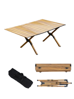 YX-B1-03 Table en forme d'œuf durable et résistante à la corrosion, ultra-légère, équipement de camping portable