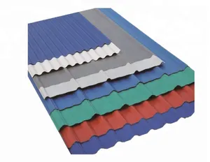 PPGI波纹板RAL 8017彩色涂层镀锌钢屋顶板镀锌波纹屋顶板