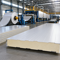 Panneau isolant composite en PU de 100 mm pour la construction d'élevages avicoles