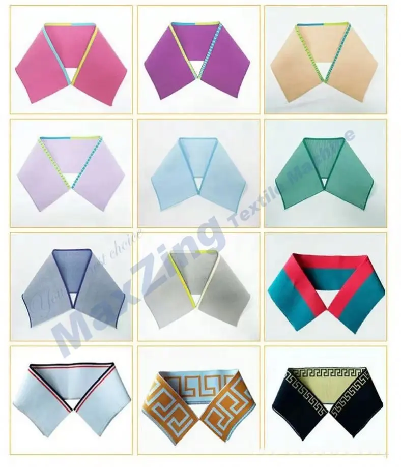 New 2023 Model Best Quality China Manufacturer Polo T Shirt 12Gauge Collar Knitting Machine Flat Knit Full Jacquard