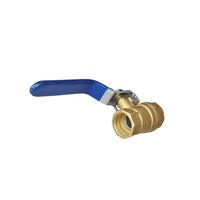 Robinet à levier manuel en acier inoxydable poli, finition dorée, filetage femelle, 2 voies, pour le contrôle de l'eau, taille de port 1/2''-4''