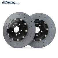 Disco de Freno de Cerámica y Fibra de Carbono con Tecnología Resistente al Calor de 380, 400 y 410 mm, Apto para Pistones de 4, 6, 8 y 10 Pistones para Cadillac, Chevy y Buick